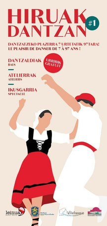Hiruak Dantzan: Dantza tailerra eta dantzaldia