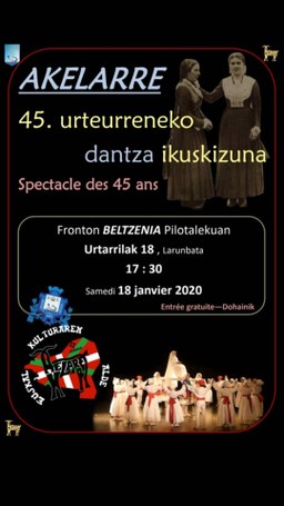 Akelarre 45. urteurreneko dantza ikuskizuna