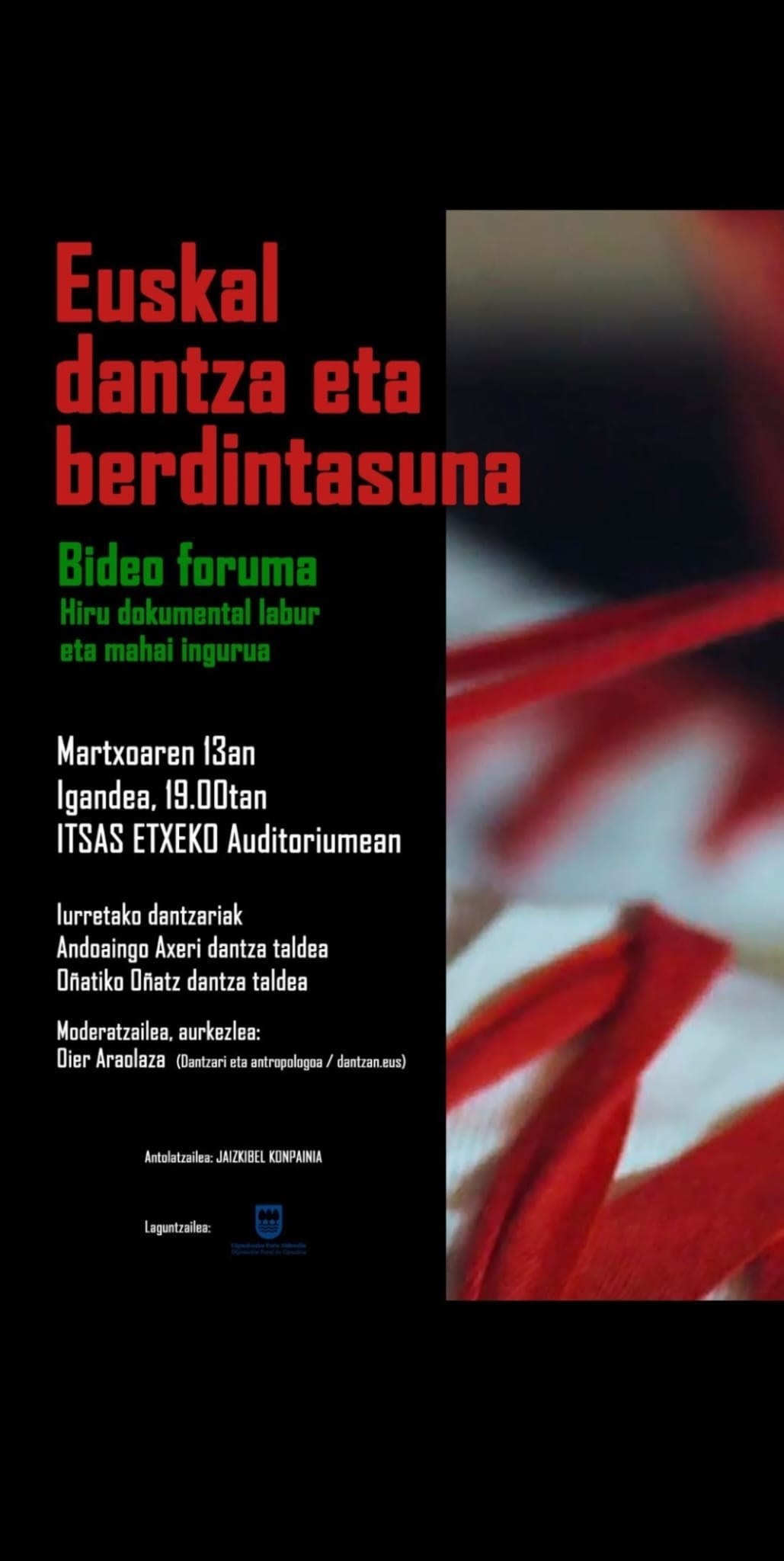 Bideoforuma: Euskal Dantzak eta Berdintasuna