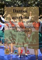 Dantza agerketa: Tafalla, Goizaldi, Lagaurdiako dantzariak Dantza agerketa: Tafalla, Goizaldi, Lagaurdiako dantzariak