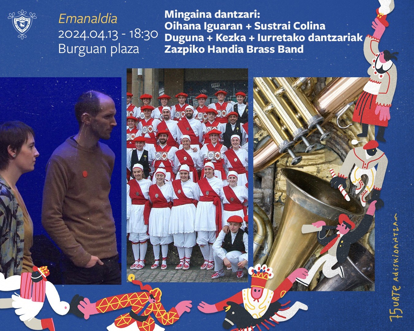 Dantza eta bertso emanaldia: Mingain-dantzari