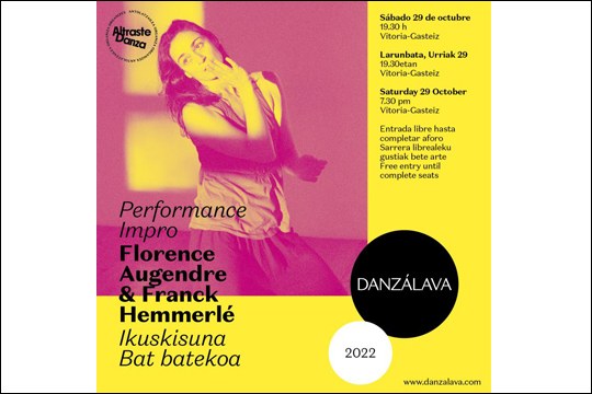 Danzálava 2022 / Performance: Florence Augendre + Frank Hemmerlé