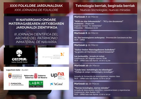 Folklore jardunaldiak: Teknologia berriak, begirada berriak