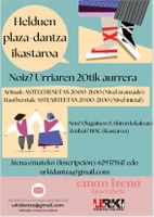 Helduen plaza-dantza ikastaroa Helduen plaza-dantza ikastaroa