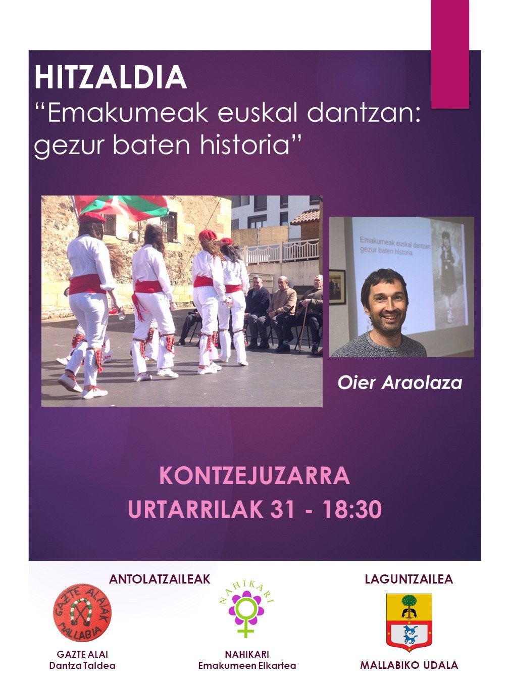 Hitzaldia: Oier Araolaza