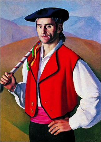 Jose Inazio Antsorena: Juan Inazio Iztueta: bizarra urdina, baina txit arina