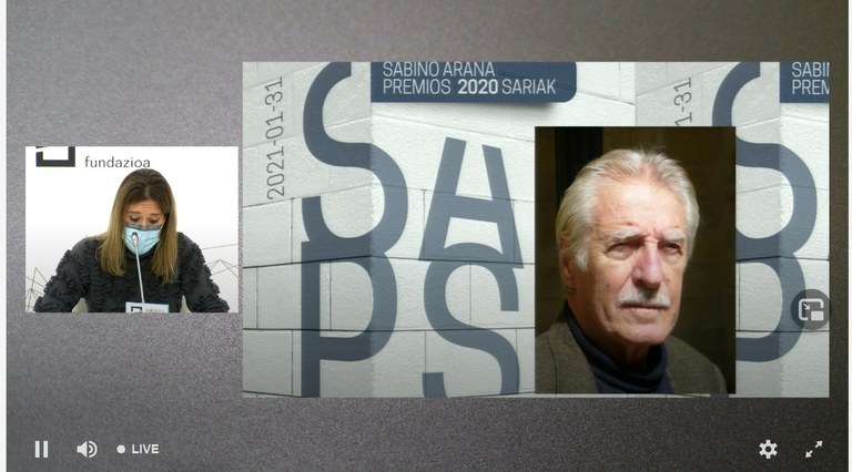Juan Antonio Urbetz: Sabino Arana Fundazioaren Saria