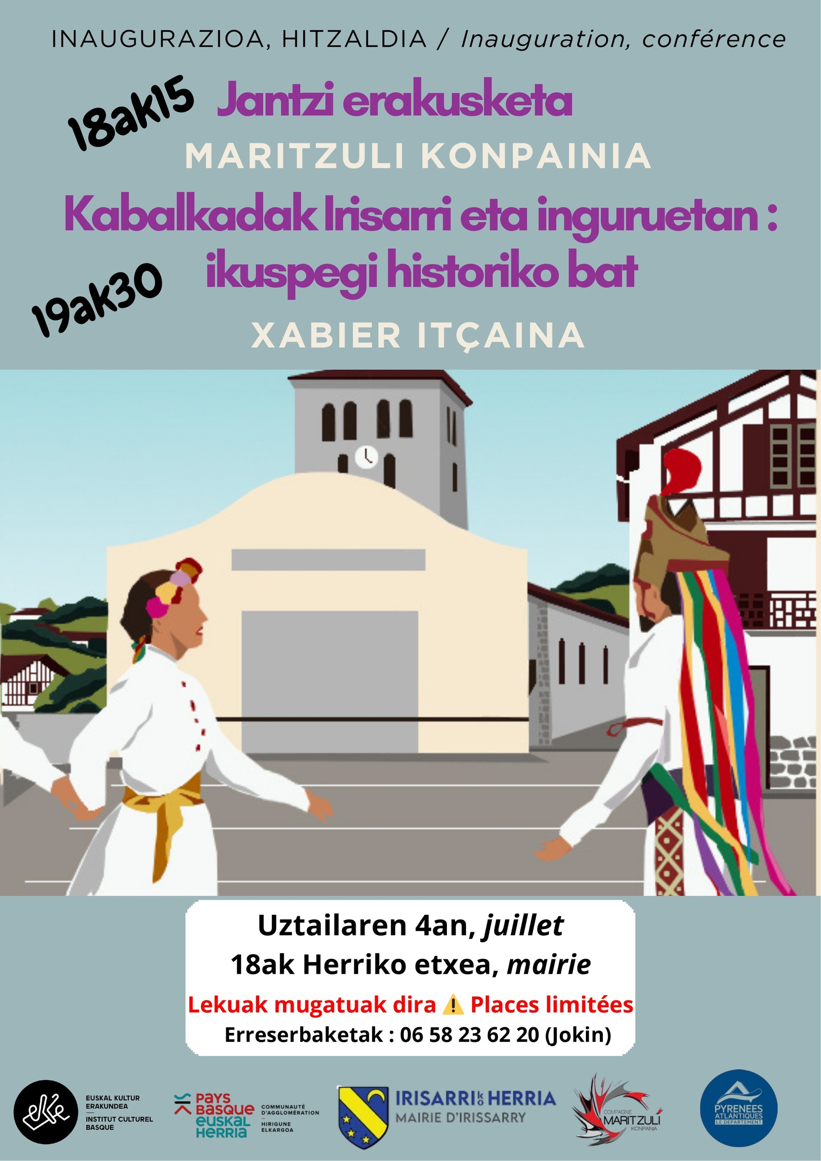 Maritzuliren erakusketa +  Xabier Itzainaren mintzaldia