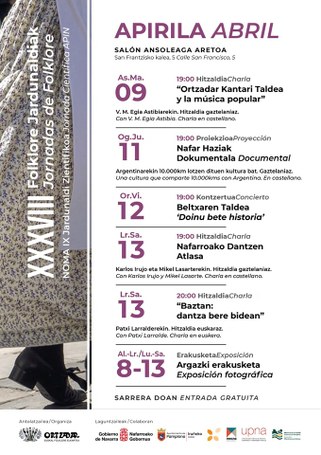 Ortzadar: XXXVIII. Folklore Jardunaldiak