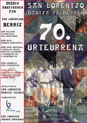 San Lorentzo Dantza Taldearen 70. urteurrena