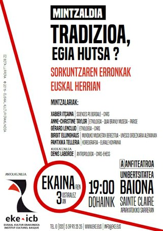 Mintzaldia: Tradizioa, egia hutsa? Sorkuntzaren erronkak Euskal Herrian