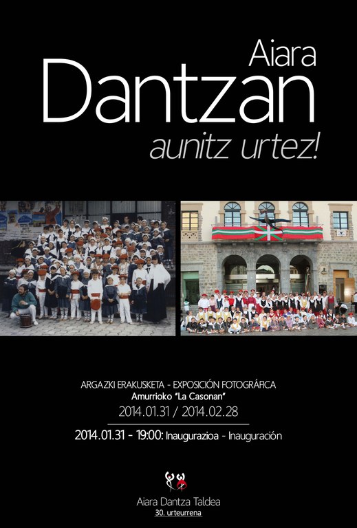 Aiara dantza taldeak 30. urteurrena ospatuko du 2014an