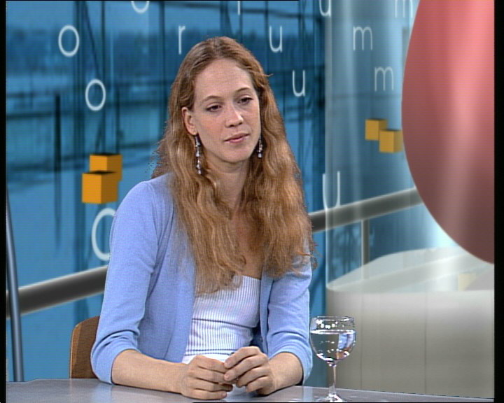 Alicia Amatriain ETBko Forum saioan Alicia Amatriain ETBko Forum saioan