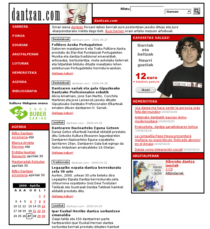 Aurpegi berriarekin dator dantzan.com