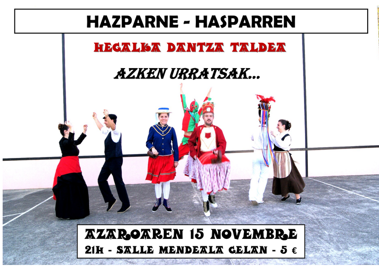 Azken urratsak Hegalka dantza taldearen eskutik Hazparnen
