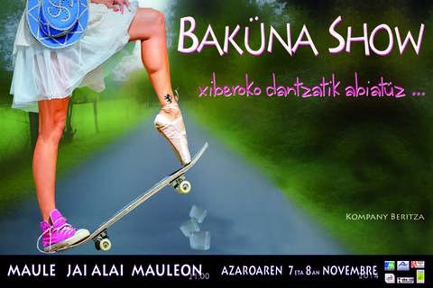 Bakuna show ikuskizuna prestatzen ari da Zuberoako Kompany Beritza taldea