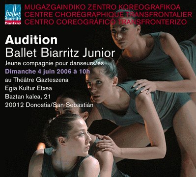 Ballet Biarritz junior-erako audizio deialdia