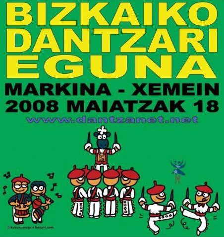 Bizkaiko Dantzari Eguna Markina-Xemein-en egingo da