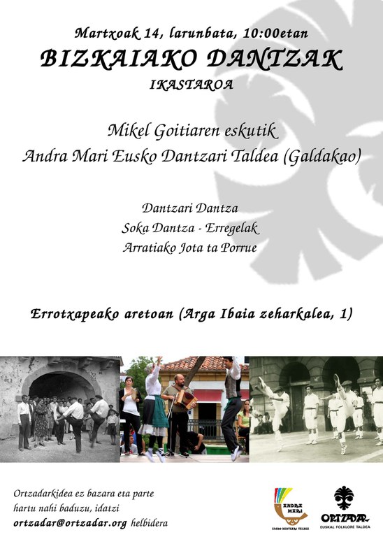 Bizkaiko dantzen ikastaroa Iruñean