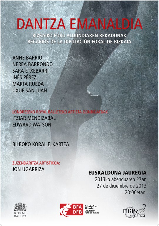 Bizkaiko Foru Aldundiko bekadunen dantza emanaldia