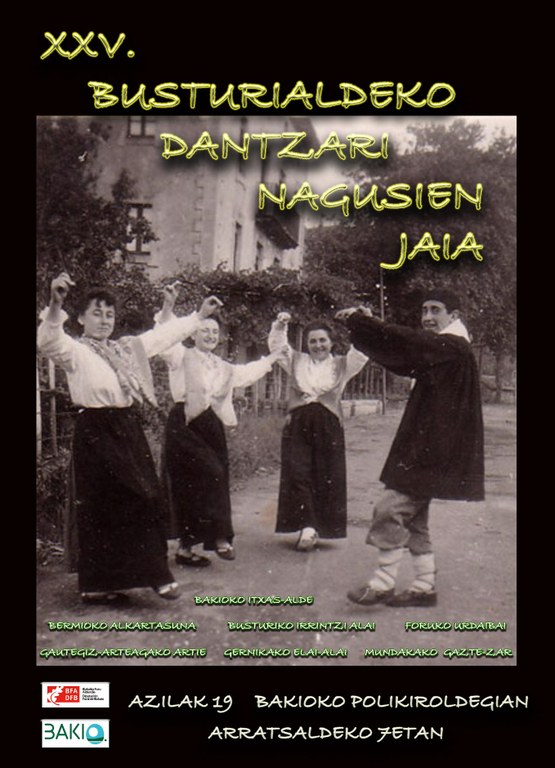 Busturialdeko dantzari nagusiak Bakion elkartuko dira bihar Busturialdeko dantzari nagusiak Bakion elkartuko dira bihar