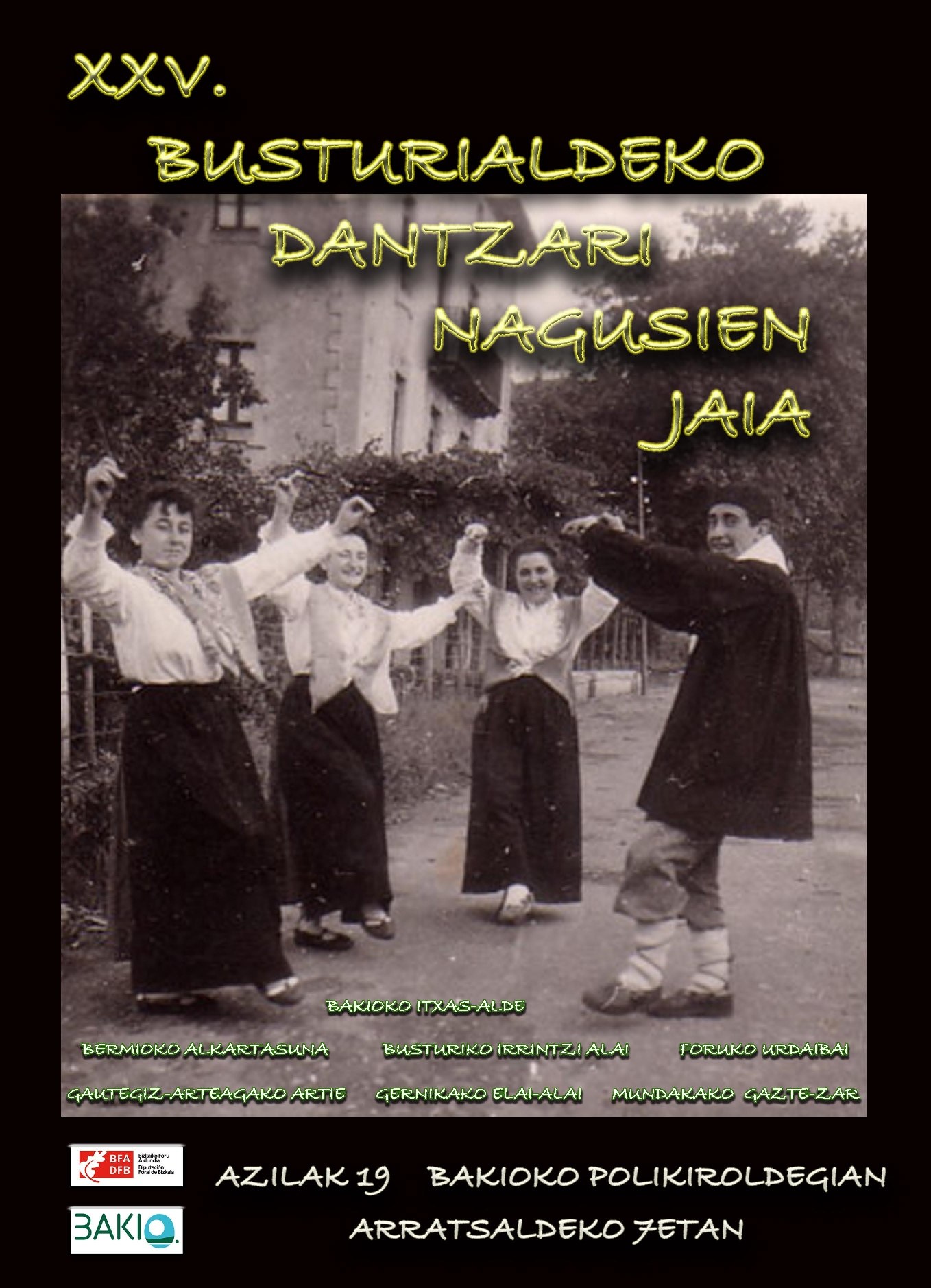 Busturialdeko dantzari nagusiak Bakion elkartuko dira bihar