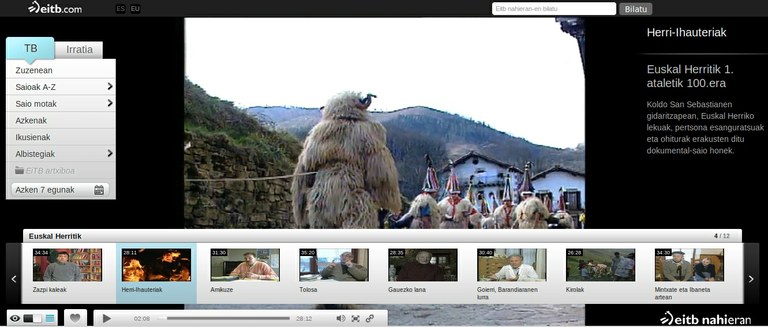 Dantza EITB Nahieran plataforma berrian Dantza EITB Nahieran plataforma berrian