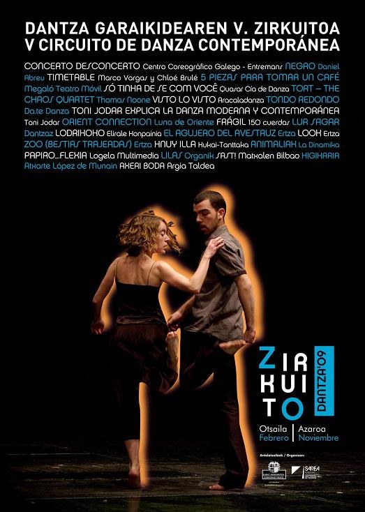 Dantza garaikidearen zirkuitoa 2009