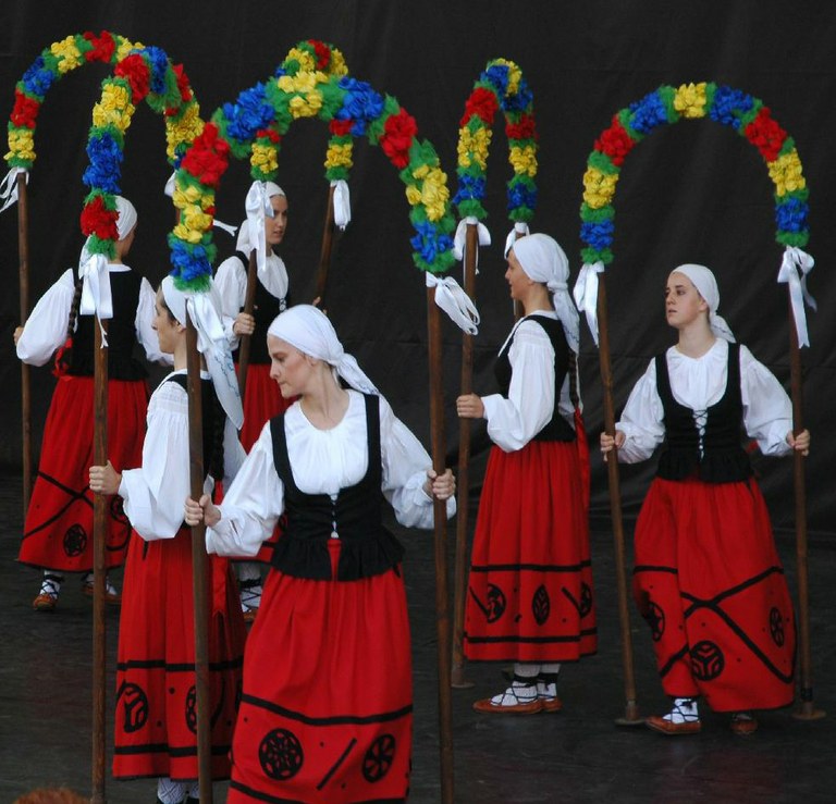 Dantza taldeen emanaldiak hiriburuetako jaietan Dantza taldeen emanaldiak hiriburuetako jaietan