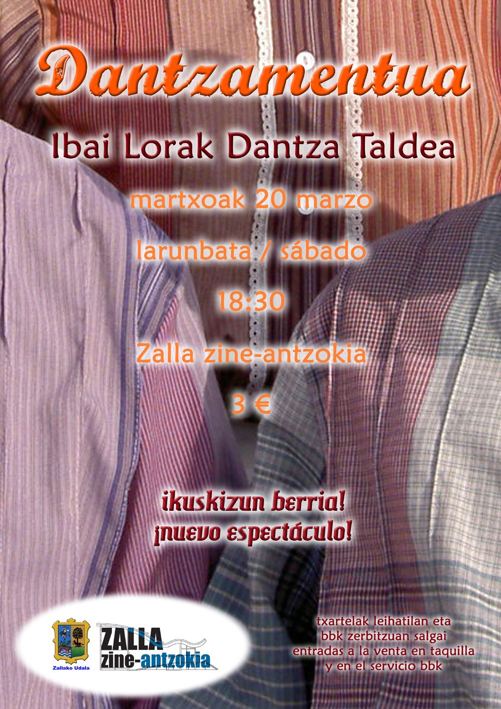 Dantzamentua aurkeztuko du Ibai Lorak dantza taldeak