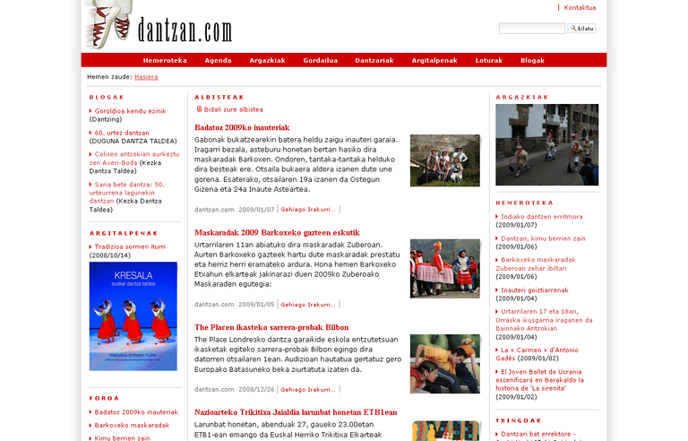 dantzan.com: 2008a zenbakitan