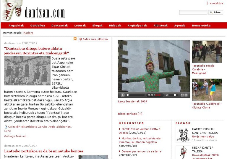 dantzan.com RSS jario bitartez