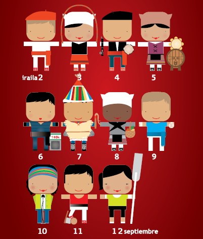 Dantza ekitaldiak Donostiako Euskal Jaietan Dantza ekitaldiak Donostiako Euskal Jaietan