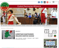 Webgunea berritu du Euskal Dantzarien Biltzarrak Webgunea berritu du Euskal Dantzarien Biltzarrak