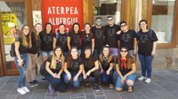 Euskal Herrian dira Gaztemundu programaren bidez euskal dantzak ikastera etorri diren amerikar dantzariak Euskal Herrian dira Gaztemundu programaren bidez euskal dantzak ikastera etorri diren amerikar dantzariak