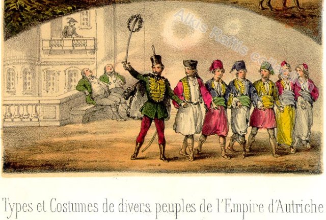 1870 Austriar-hungariar inperioko dantza irudia