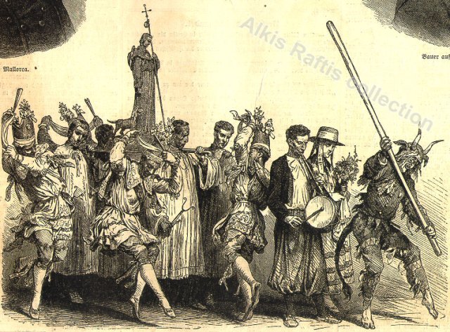 1873 Balear uharteetako dantza irudia