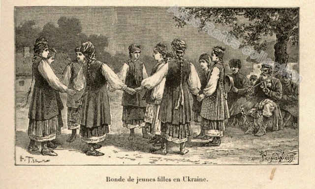 1900 Urkaina dantza borobilean