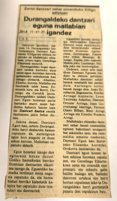 1983ko Ezpata-dantzari Eguna