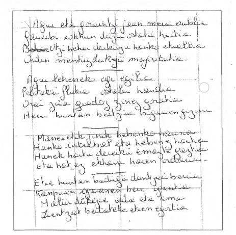 1987an Atharratzeko Xorrotx errezibitzailen koplak. 1987an Atharratzeko Xorrotx errezibitzailen koplak.