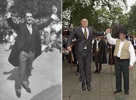 Jose Maria Gorordo eta Iñaki Azkuna dantzan