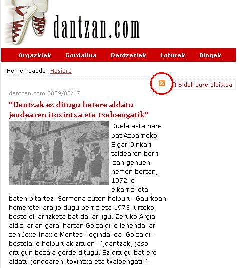 Dantzan.com-en RSS jarioa