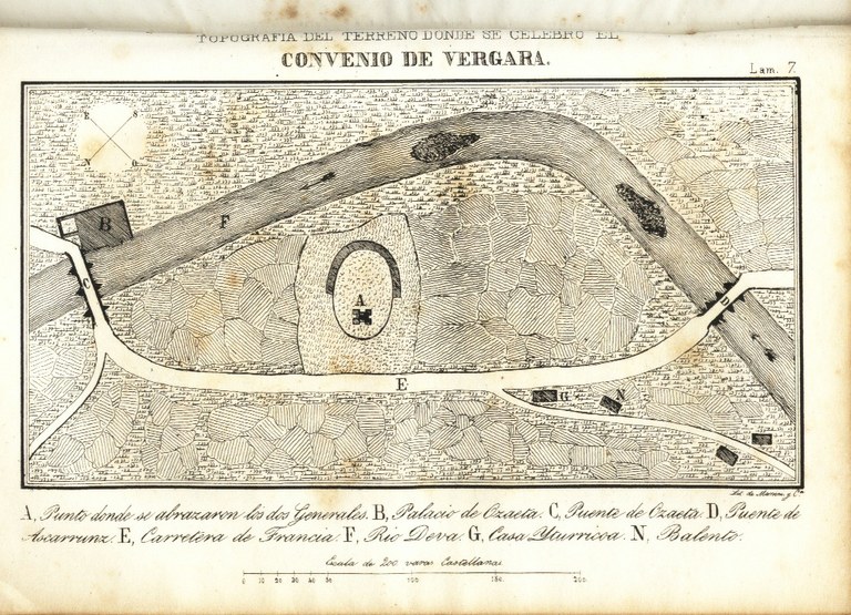 Bergarako besarkadaren mapa