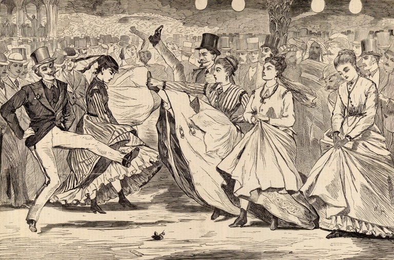 A Parisian Ball Dancing at the Mabille Paris / Smithsonia artxiboa A Parisian Ball Dancing at the Mabille Paris / Smithsonia artxiboa