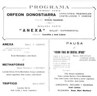 Anexaren lehen emanaldiko esku-programa, 1970-06-14. Julio Duran bilduma.