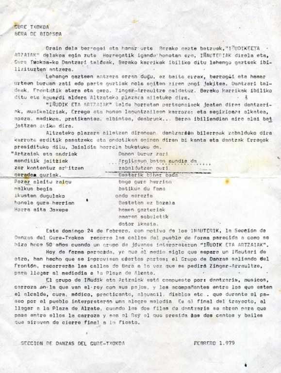 Artzain-inudeak Bera berreskurapena 