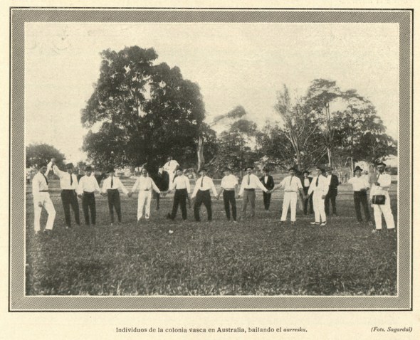 Aurreskua, Australia, 1915