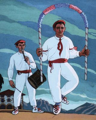 Danseurs de Guipuzcoa (danse des arceaux), Ramiro Arrue.
