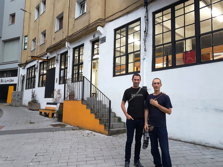 Dantzan: Aritz Ibañez eta Patxi Montero