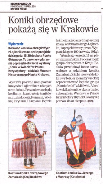 Dzieenik Poslki Zamaltzaina Krakovian 2014 Dzieenik Poslki Zamaltzaina Krakovian 2014